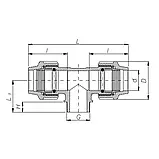 Трійник ПЕ із зовнішньою різьбою ITAL 32 мм х 3/4", фото 2
