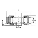 Трійник ПЕ з внутрішньою різьбою ITAL 25 мм х 1/2", фото 2