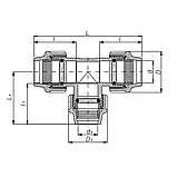 Трійник редукційний ПЕ ITAL 32 x 20 x 32 мм, фото 3