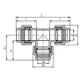 Трійник ПЕ ITAL 50 мм, фото 3