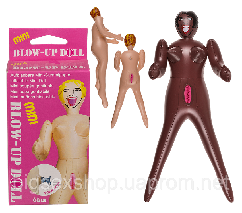 Надувна міні лялька Mini Blow-Up Doll Brown Hair, 66 см