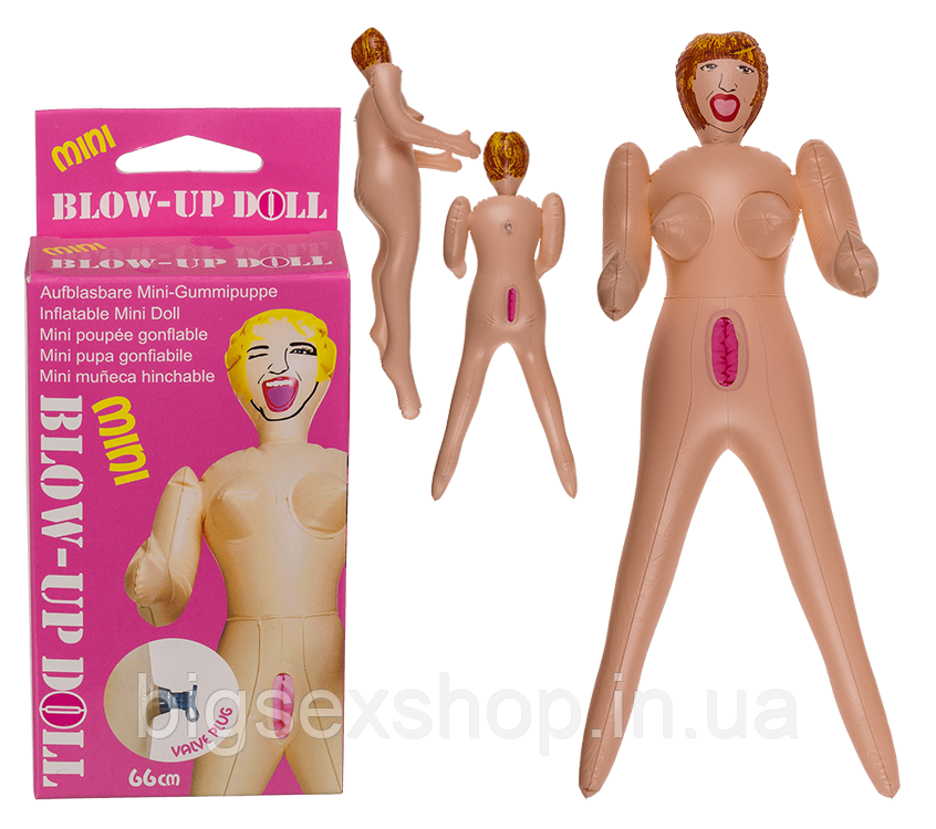 Надувна міні лялька Mini Blow-Up Doll Red Hair, 66 см