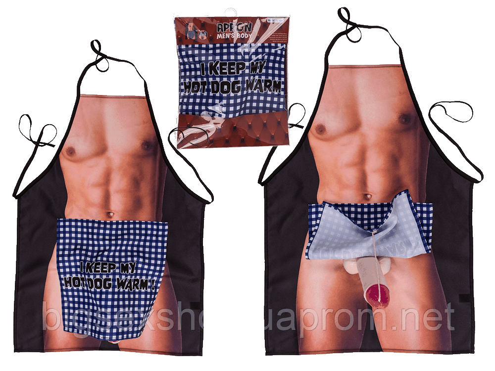 Кухонний фартух з плюшевим пенісом Apron Men Body