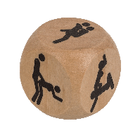 Дерев'яний кубик Kama Sutra Wooden Dice, 3 x 3 см