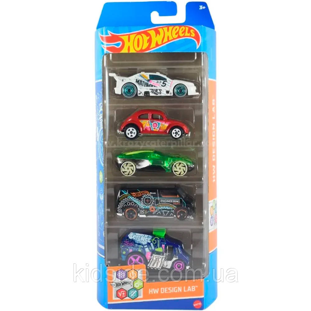 Hot Wheels HW Design Lab HLY72 Набір машинок Хот Вілс 5 шт