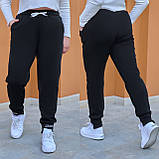 Теплі зимові жіночі трикотажні спортивні штани на флісі великих розмірів (р.48-62). Арт-2091/42, фото 2