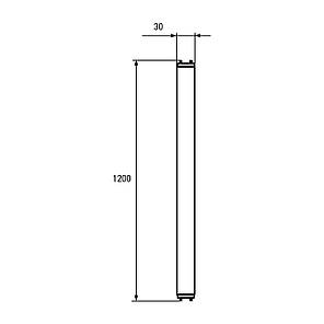 Світлодіодна лампа Eurolamp T8 18W G13 6500K LED-T8-18W/6500(скло), фото 4
