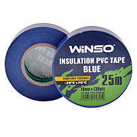 Изолента Winso ПВХ синяя 25 м; 19 мм; 130 мк (153250)