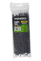 Хомут пластиковый Winso 3,6*200 черный (236200)