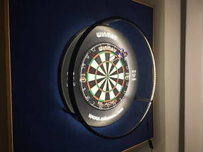 Фірмова LED-підсвітка мішені дартс Plasma Winmau Англія, фото 6