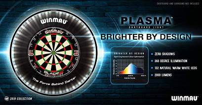 Фірмова LED-підсвітка мішені дартс Plasma Winmau Англія, фото 3