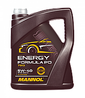 Моторна олива Mannol Energy Formula PD 5w40 5л (SN C3 GM dexos2 Euro-IV,V для саж. ф-ров)