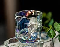 Набор низких стаканов Deli Glass Valeria 6x250ml Хромированый Лед