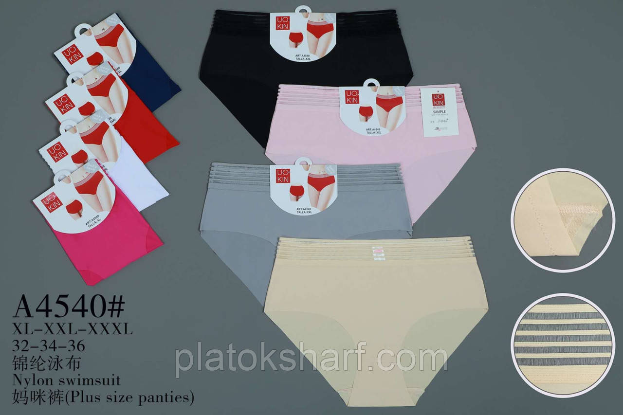 Труси жіночі сліпи. Батальні труси «В із бантиком» 48-56 (4540)