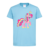 Голубая детская футболка Принцесса Пинки Пай (11-12-4-блакитний)