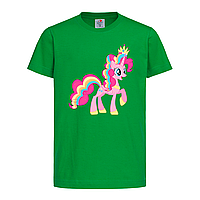 Зеленая детская футболка Принцесса Пинки Пай (11-12-4-зелений)