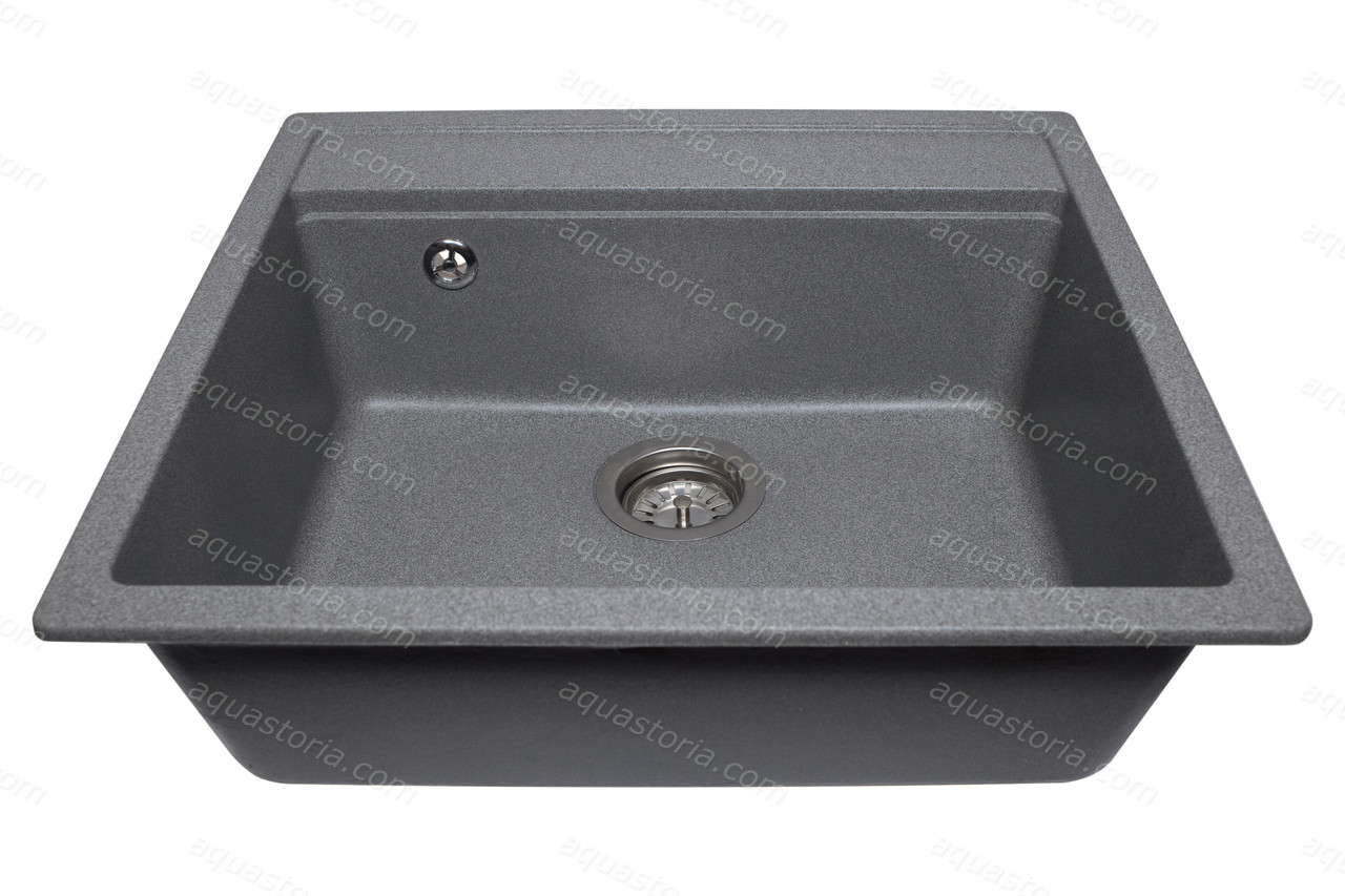 Гранітна мийка Aquaton №9 570х510 Сіра, фото 1