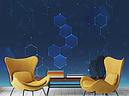 Фотошпалери 3д на стіну самоклеюча плівка Oracal у спальню, кухню, зал "Багатогранники", фото 10