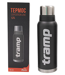 Термос Tramp Expedition Line 1.2 л сірий UTRC-028 (нерж, тримає до 24 години), термос питний для чаю та кави