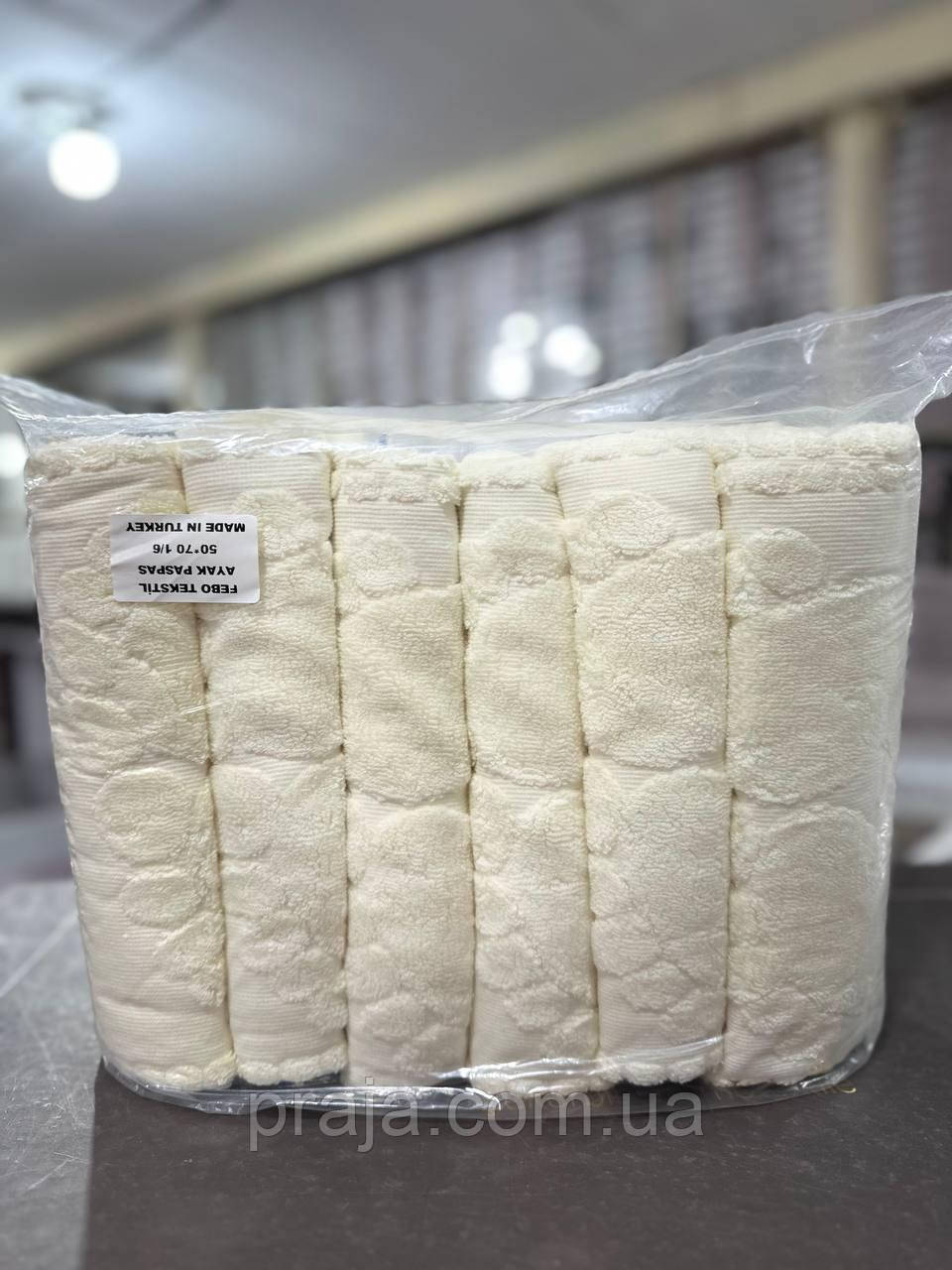 Набір 6шт махрових рушників "Febo " 50*70 для ніг