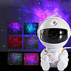 Світильник нічник проектор зоряного неба Космонавт, Астронаф сидячий Mini, пульт, фото 3