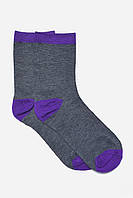 Шкарпетки підліткові для дівчинки серого кольору р.32-36 169737S
