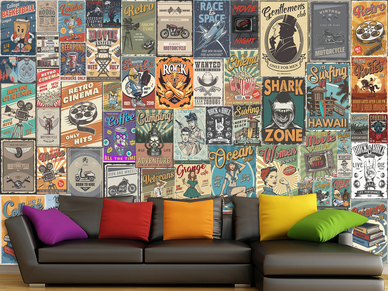 Фотошпалери 3д в кімнату самоклеюча плівка Oracal "Постери", декор для дому, фото 1