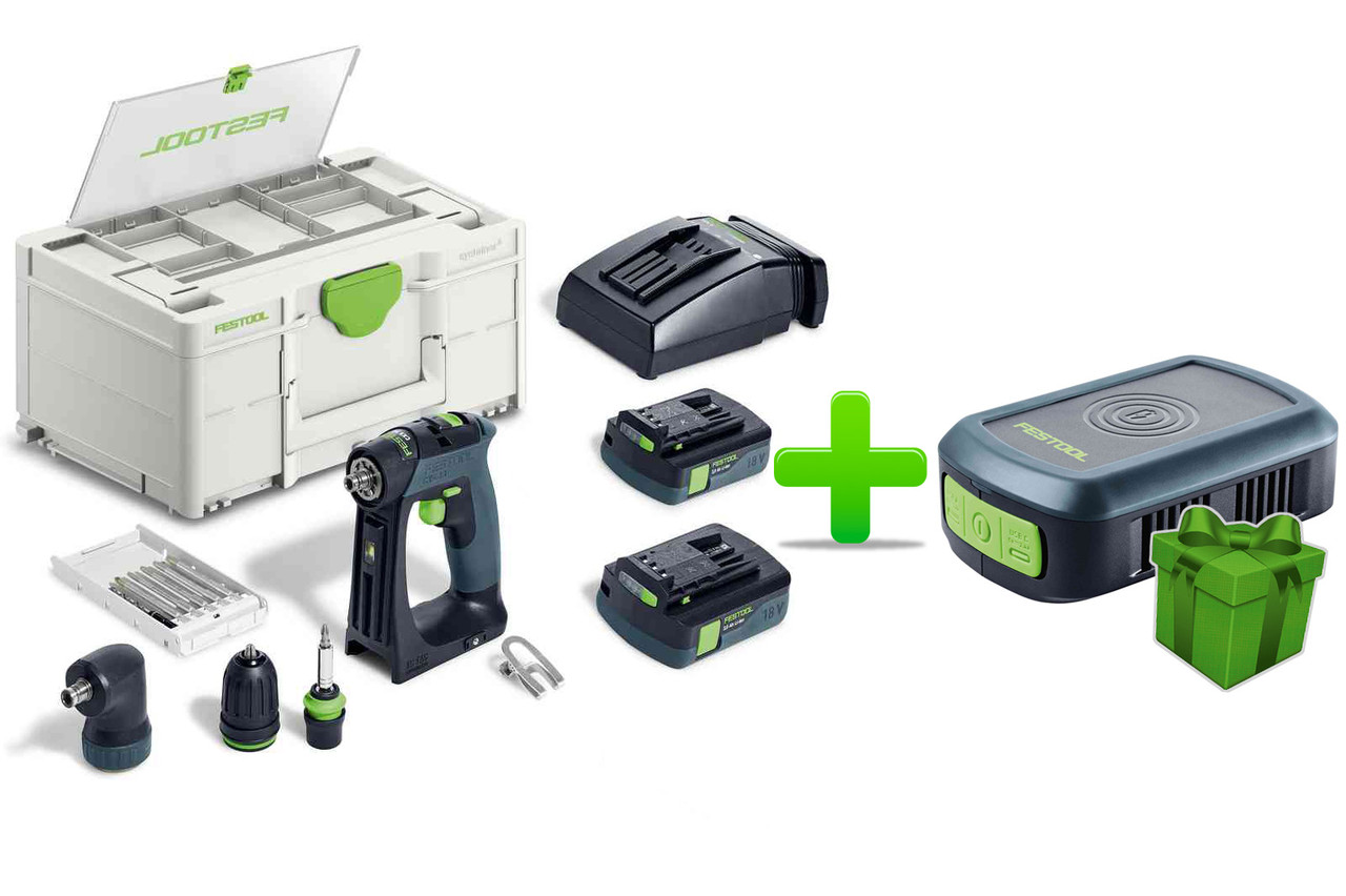 Акумуляторний дриль-шуруповерт Festool CXS 18 C 3,0-Set