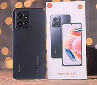 Телефон для дитини Xiaomi Redmi Note 12 4/128GB, смартфон, колір сірий, мобільний телефон з гарною батареєю