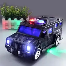 Дитяча обертова скарбничка сейф з музикою Military car Safe Box у формі військової машини, фото 5
