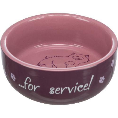Миска Trixie Thanks for Service для котів, керамічна, 11 см, 300 мл