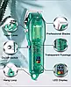 Професійна машинка для стриження VGR Professional Clipper Transparent Green V-660, фото 6