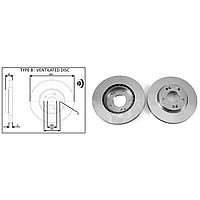 Диск тормозной пер (кратно2шт) Elantra (15-), Kona (17-), Ceed (12-) D280mm (61586AP) APPLUS