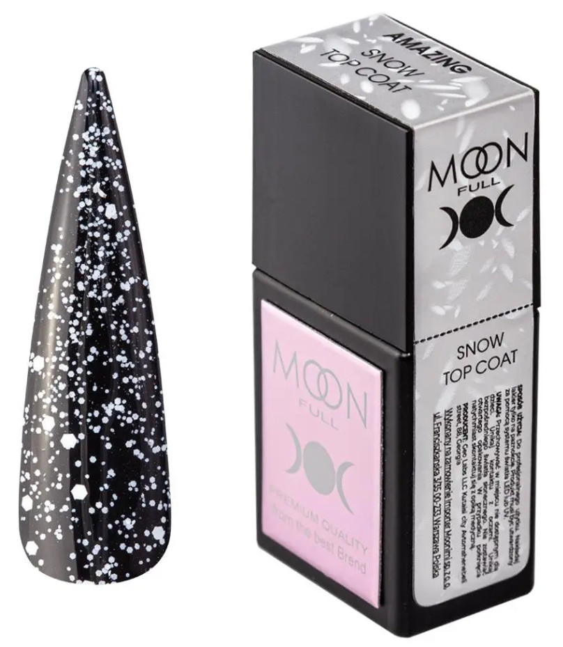 Топ із пластівцями Moon Amazing Snow Top Coat, 12 мл