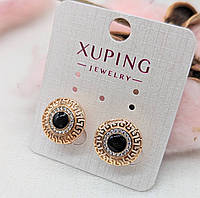 Серьги Xuping Jewelry медицинский сплав Диаметр 1,5 см Элегантные серьги для женщин Необычные серьги