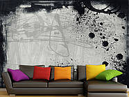 Фотошпалери 5д для залу, флізелінові фотошпалери в спальню, кухню "Чорнило", фото 3