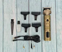 Акумуляторна машинка для стриження волосся VGR V-962 тример для бороди та вусів зі змінними насадками 1-7 мм, фото 5