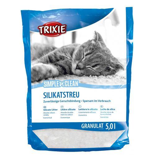Наповнювач Trixie Simple&Clean для котів, сілікагелевий, 5 л
