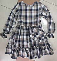 Платье для девочек ,Артикул:KD5970-серый , 98-122 рр. [есть:110]