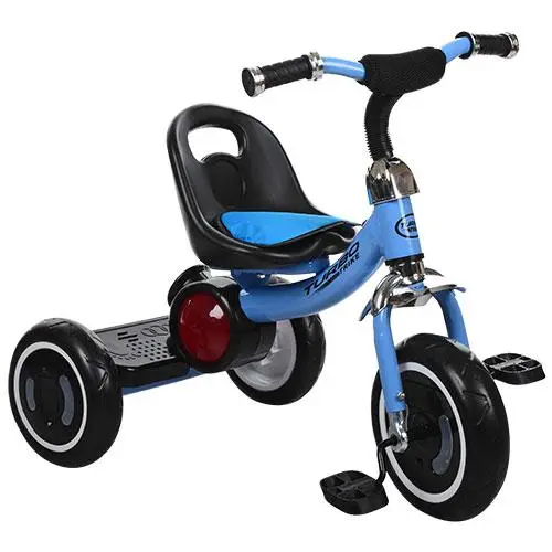 Велосипед дитячий триколісний Turbo Trike M 3650-M-1 рожевий, блакитний, колеса, що світяться