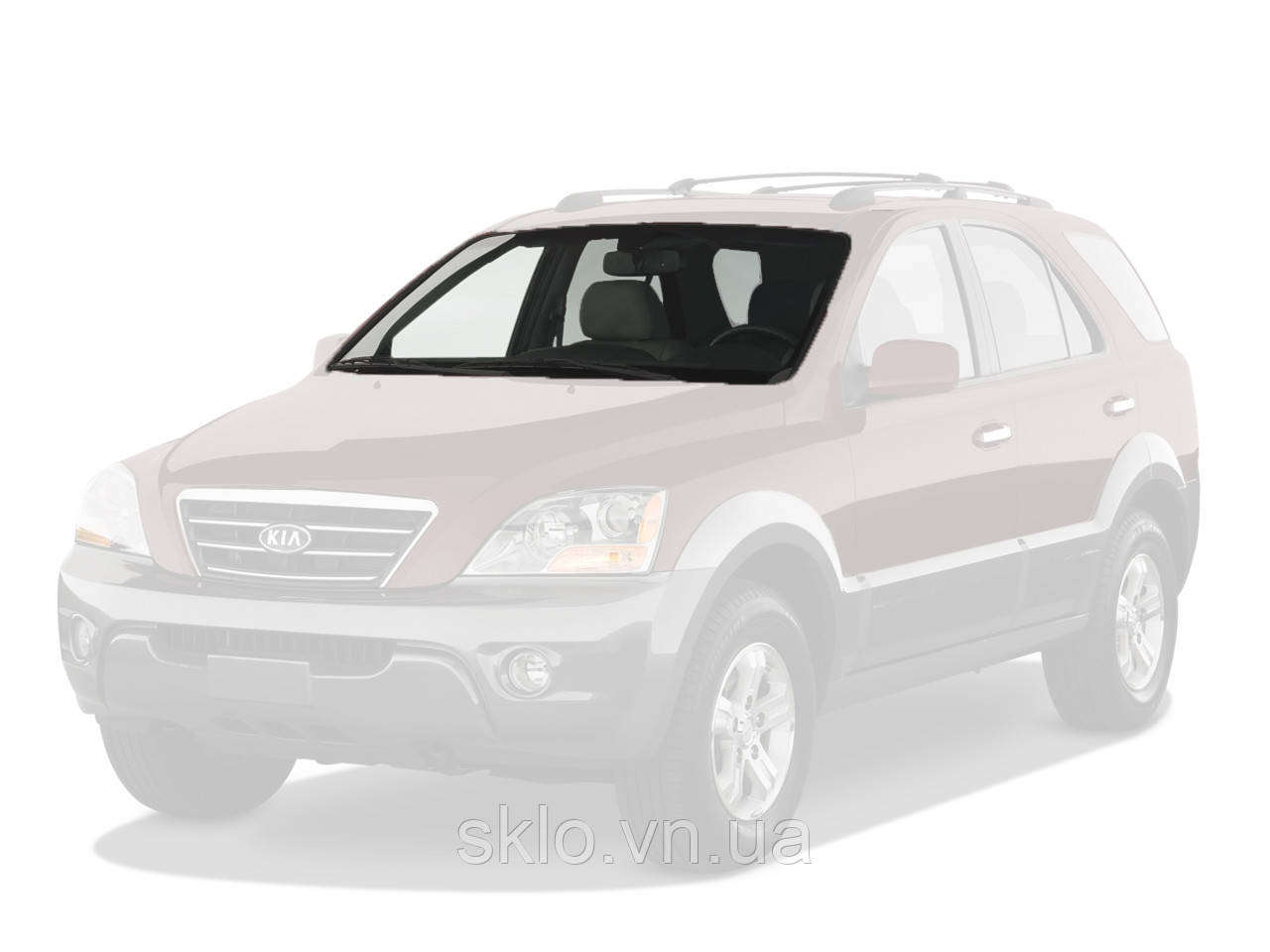 Лобовое стекло KIA Sorento I (BL) (2002-2009) КИА Соренто I (БЛ) - фото 1 - id-p2049312765