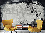 Фотошпалери 5д для залу, флізелінові фотошпалери в спальню, кухню "Чорнило", фото 9