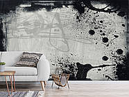 Фотошпалери 5д для залу, флізелінові фотошпалери в спальню, кухню "Чорнило", фото 4