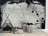 Фотошпалери 5д для залу, флізелінові фотошпалери в спальню, кухню "Чорнило", фото 7