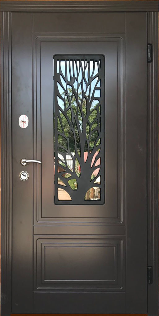 Вхідні двері для вулиці "Портала" (Концепт RAL зі склопакетом) ― модель S-3 (Дерево)