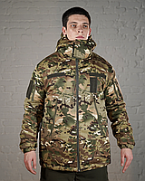 Бушлат военный мультикам зимний непромокаемый тактический зсу теплый куртка multicam из греты зимняя форменная