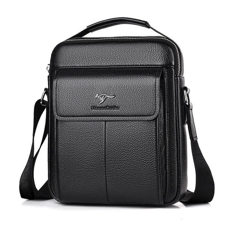 Чоловіча сумка через плече Weixier Барсетка Чоловіча сумка для документів Чорна, фото 1
