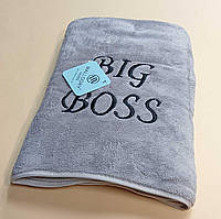 Рушник банний суперм'який 70х140см світло-лілового кольору