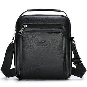 Чоловіча сумка через плече Weixier Барсетка Чоловіча сумка для документів Чорна