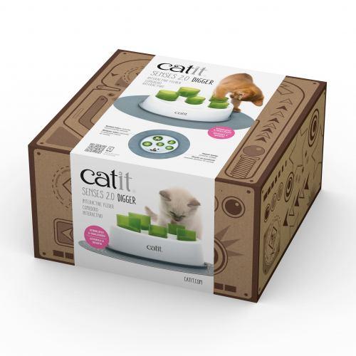 Інтерактивна іграшка-годівниця Catit Senses Digger 2.0  для котів (пластик)